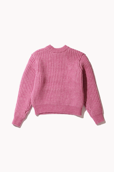 Unisex Intarsia Sweater in Pink